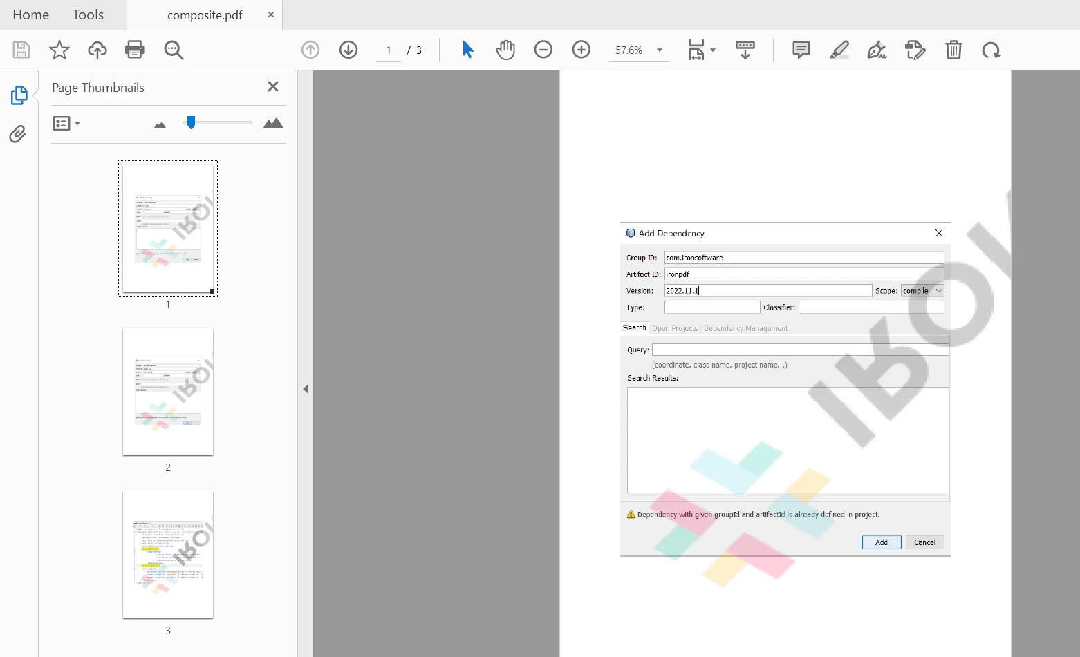 A Comparison between IronPDF For Java and Apache PDF Box for Java - Figure 12: PDFBox Positioned Output