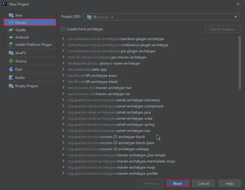 Java PDF to Image - Figure 1: Create new Maven Project