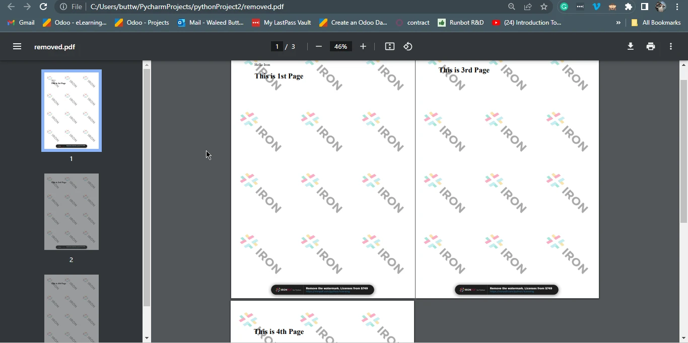 How to Add or Remove PDF Pages Using Python, Figure 3: Output file