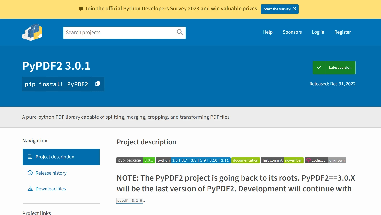 Best PDF Reader for Python (Free & Paid Tools), Figure 2: PyPDF2