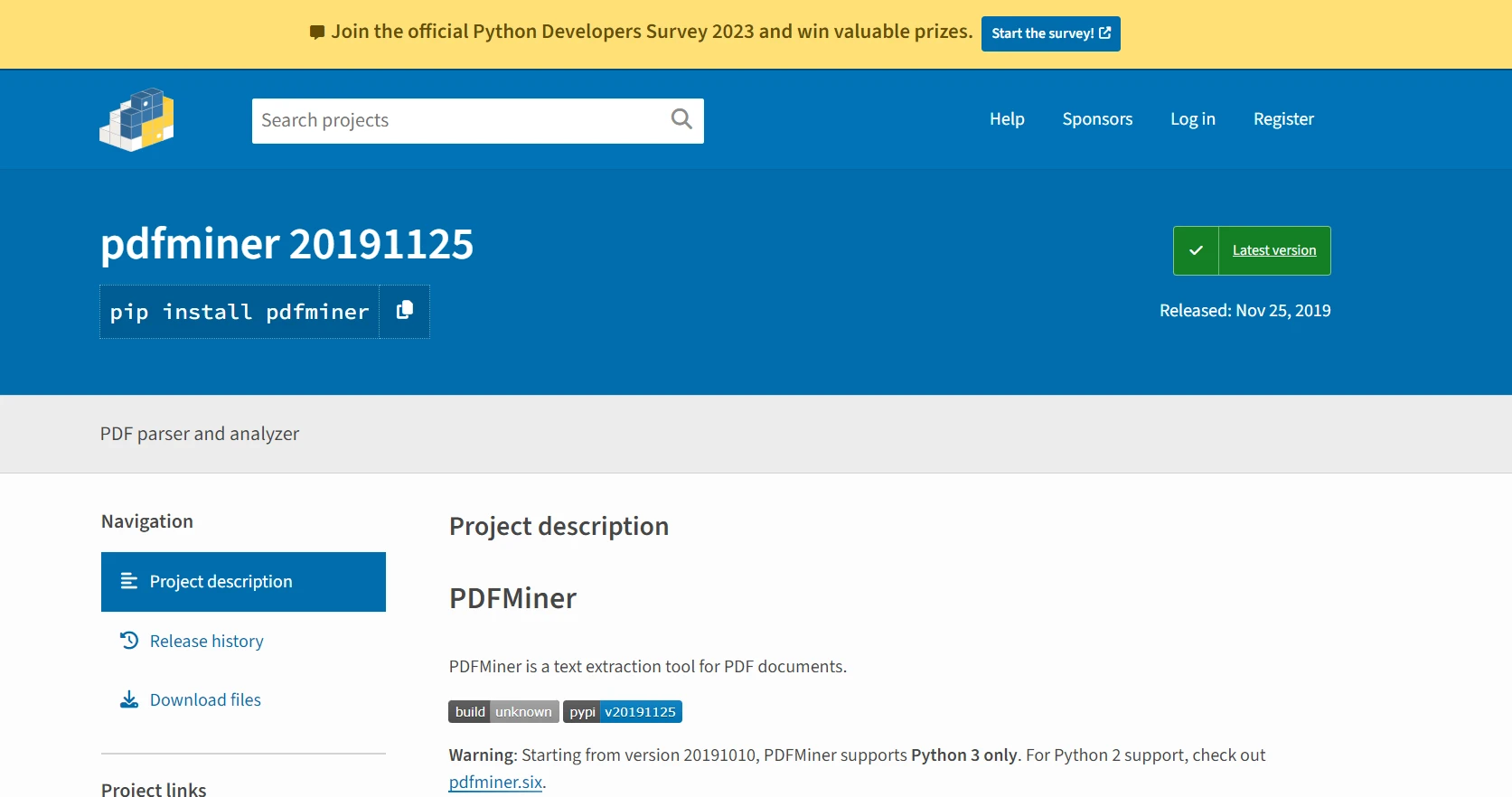 Best PDF Reader for Python (Free & Paid Tools), Figure 3: PDFMiner