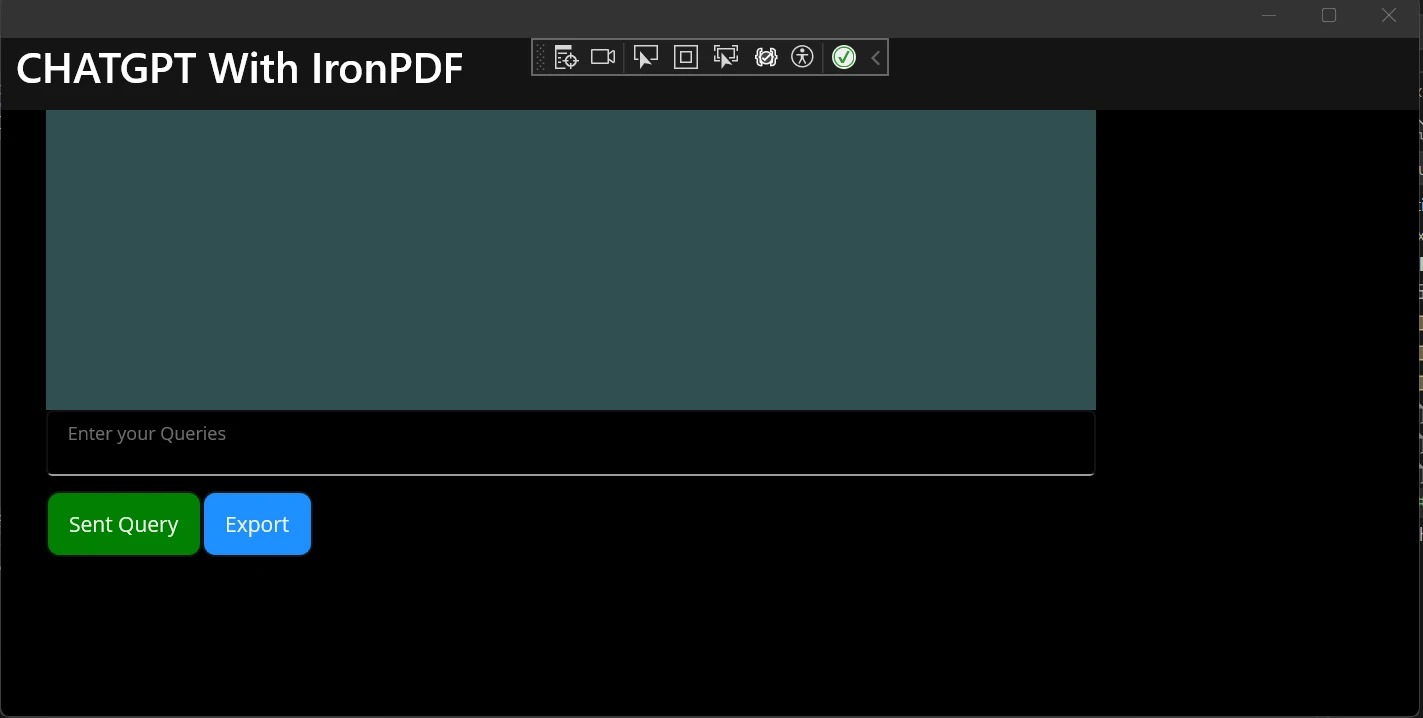 How to Use ChatGPT with IronPDF For C# Developer, Figure 6: UI of the MAUI App