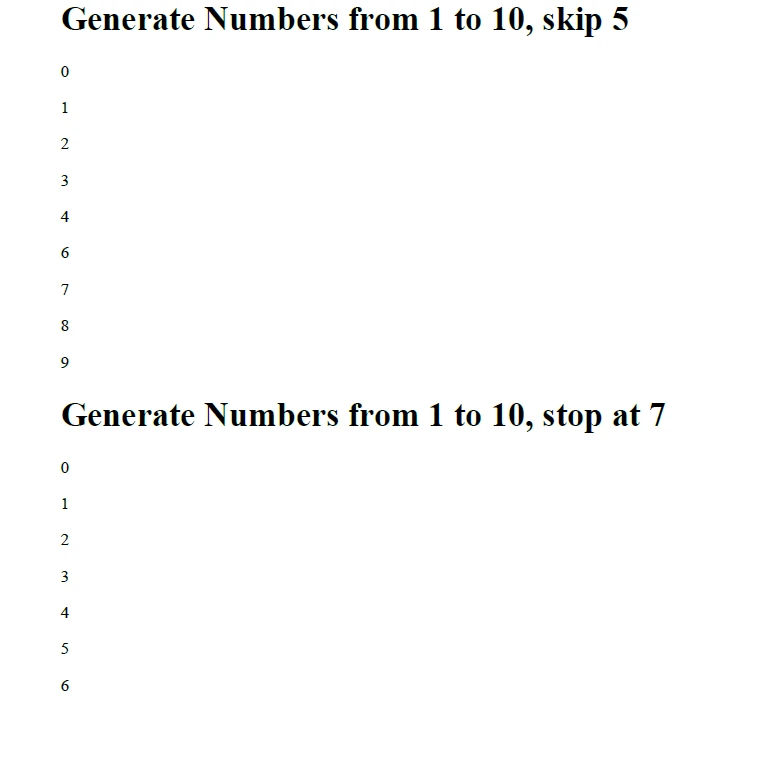 C# Continue (How It Works For Developers): Figure 4 - Example output showcasing how continue and break method works