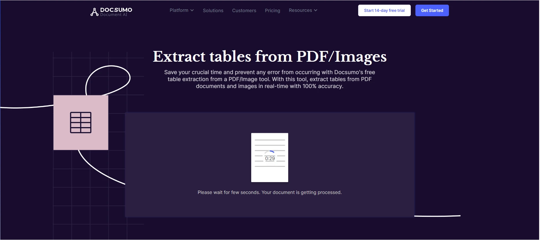 How to Extract Table Data from a PDF File in C#: Figure 2