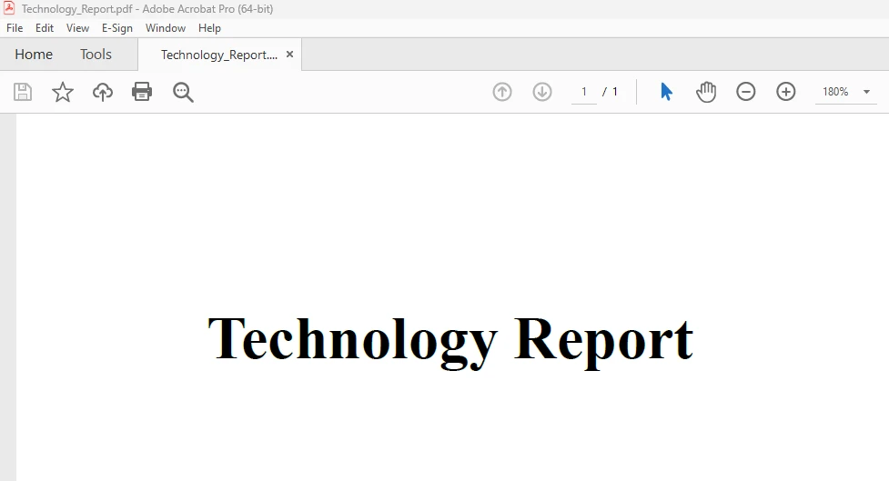 C# LINQ Distinct (How It Works For Developers): Figure 4 - PDF Output: Technology Report