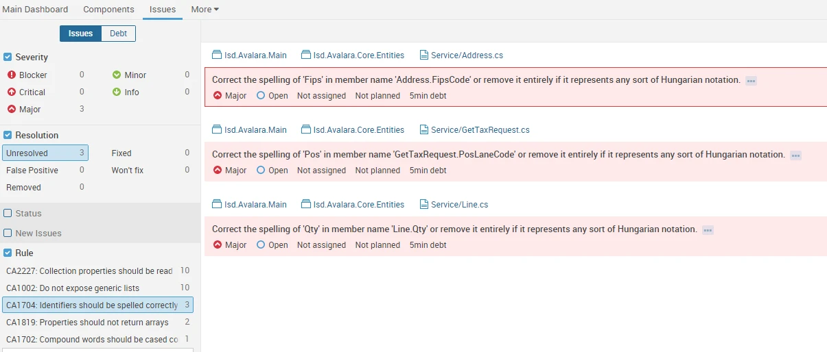 C# Linter (How It Works For Developers): Figure 3 - SonarQube Analyzer