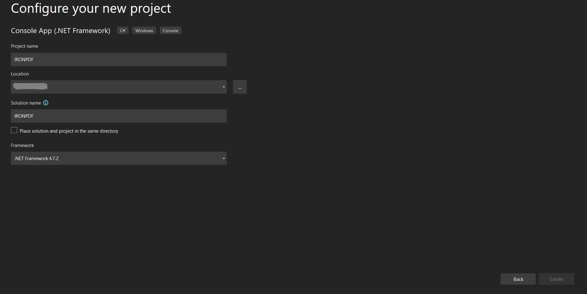 How to Open a PDF File in C#, Figure 2: Configure .Net project in Visual Studio