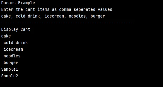 C# Params (How It Works For Developers): Figure 2 - Above code output