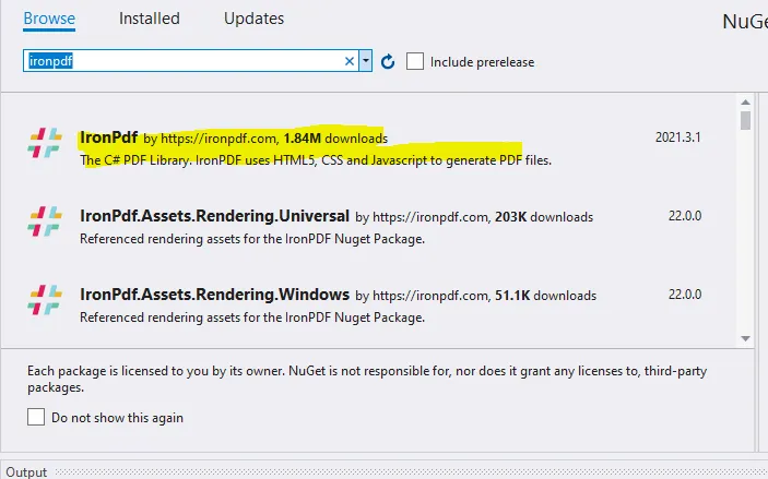 C# Read PDF File: Easy Tutorial, Figure 4: NuGet Solution