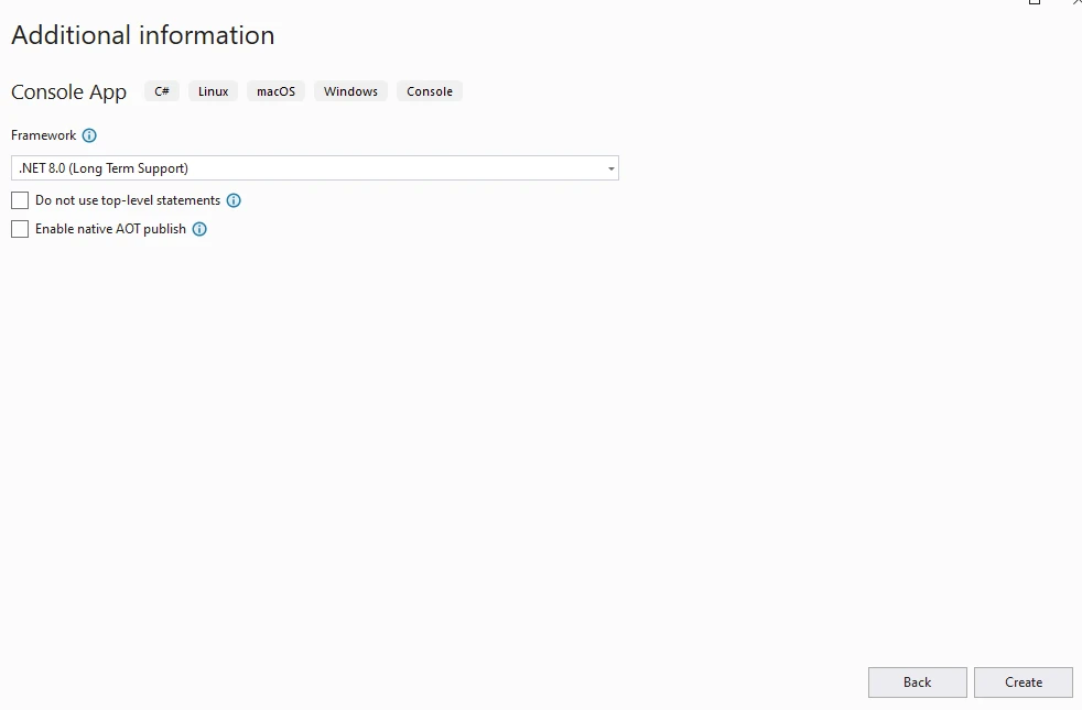 C# Reverse String (How It Works For Developers): Figure 3 - Target Framework