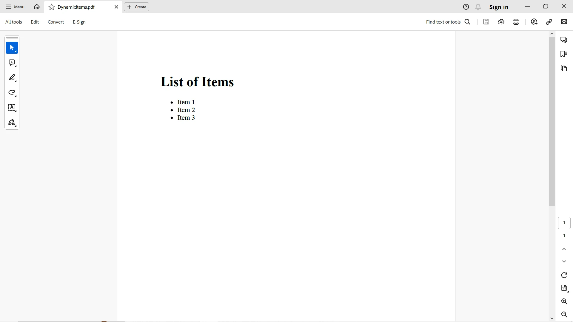 C# Yield Return (How It Works For Developers): Figure 2 - Output PDF from the previous code