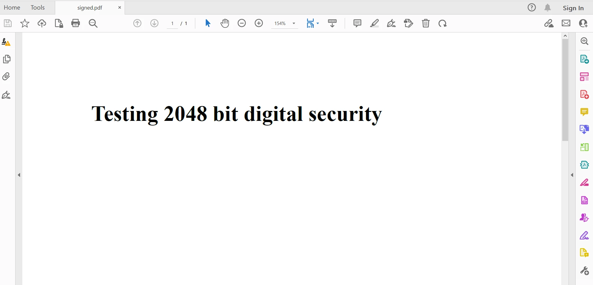 How to Add Digital Signatures to PDFs in Java, Figure 4: The output PDF file