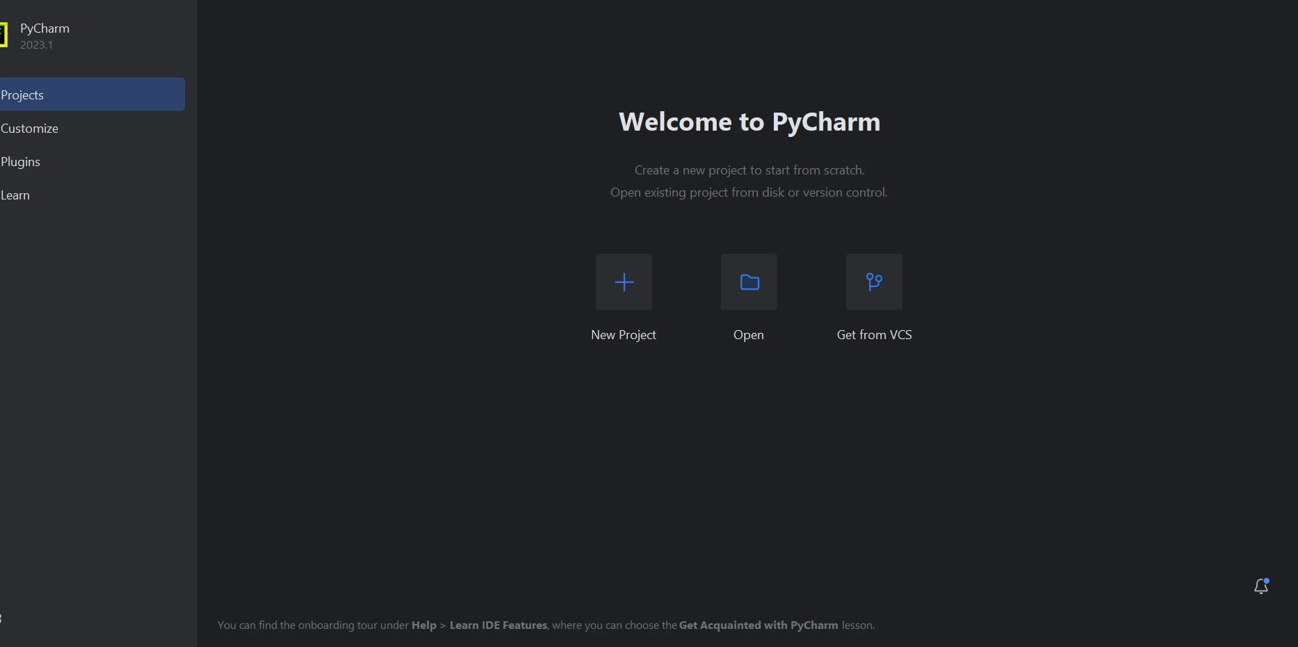 How to Extract Data From PDF in Python, Figure 1: PyCharm IDE to create New Python Project