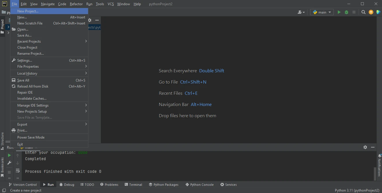 How to Extract Images From PDF in Python, Figure 1: PyCharm IDE