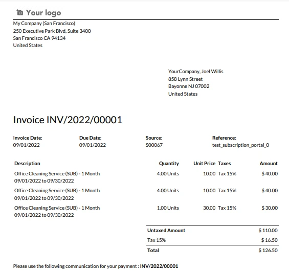 How to Extract Invoice Data From PDF in Python, Figure 2: The sample invoice