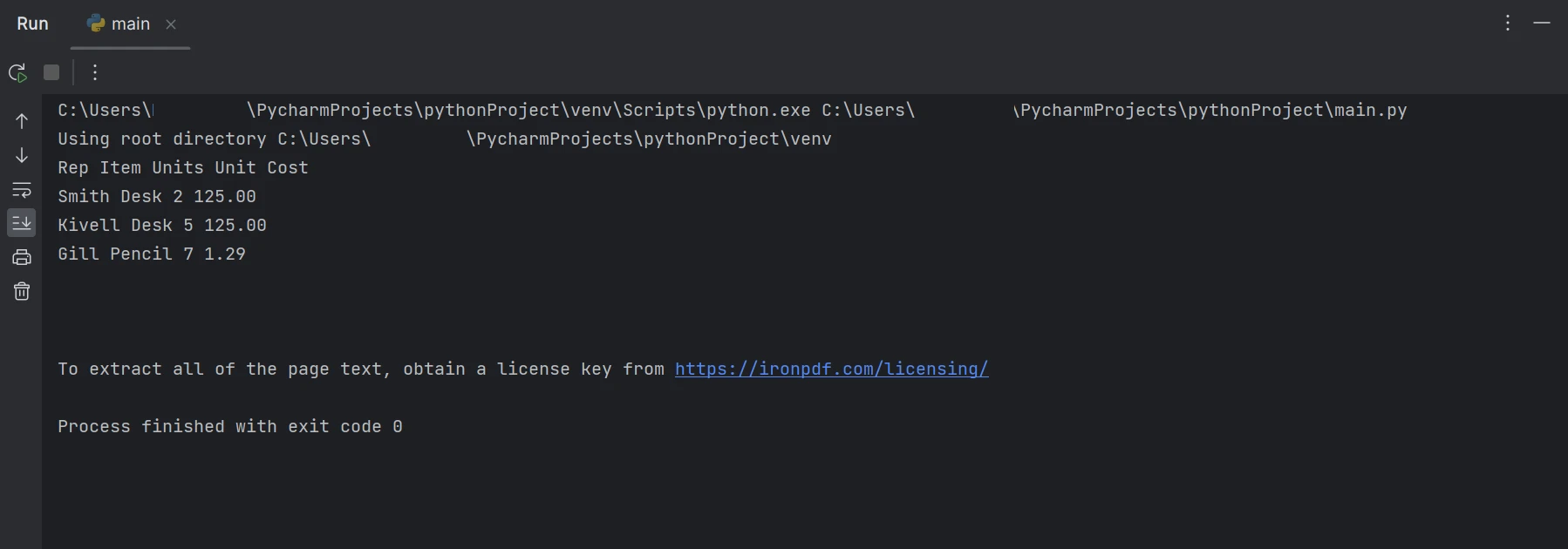 How to Extract Table From PDF in Python, Figure 6: The extracted data