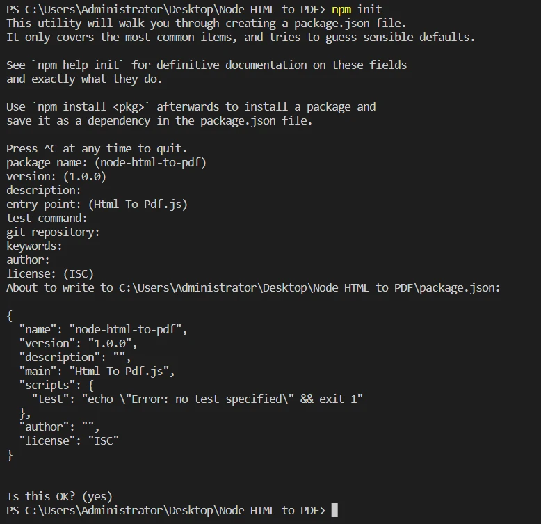 How to Convert HTML to PDF in Node.js: Figure 1