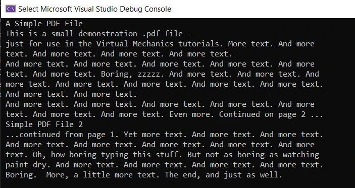 Itext7 Read PDF in C# Alternatives (VS IronPDF) Figure 10