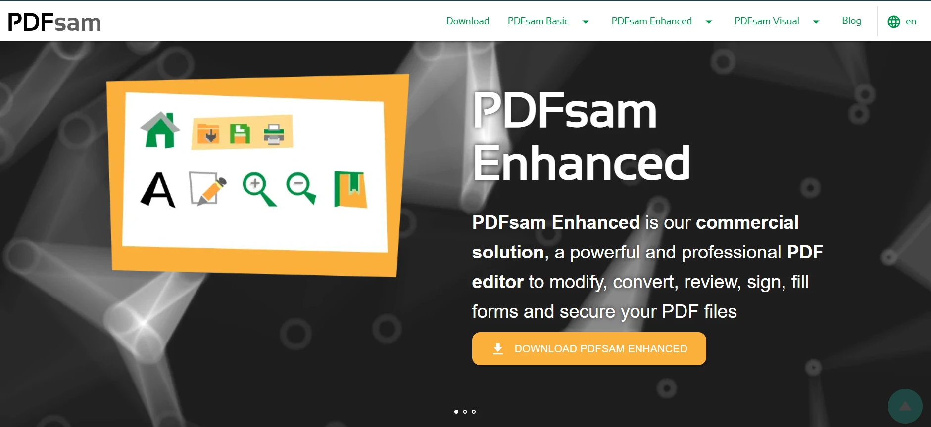 Java PDF Library Open Source (Free, and Paid Tools Comparison): Figure 1 - PDFSam homepage