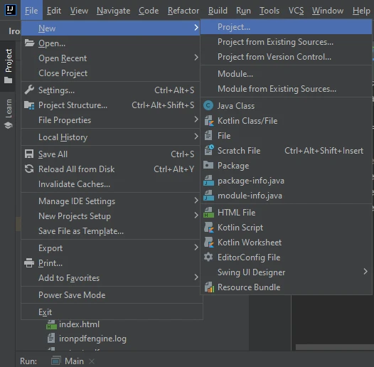 How to View PDF Files in Java, Figure 1: IntelliJ