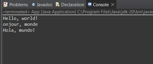 Java Substring Method (How It Works For Developers): Figure 3 - Console output from the previous code example