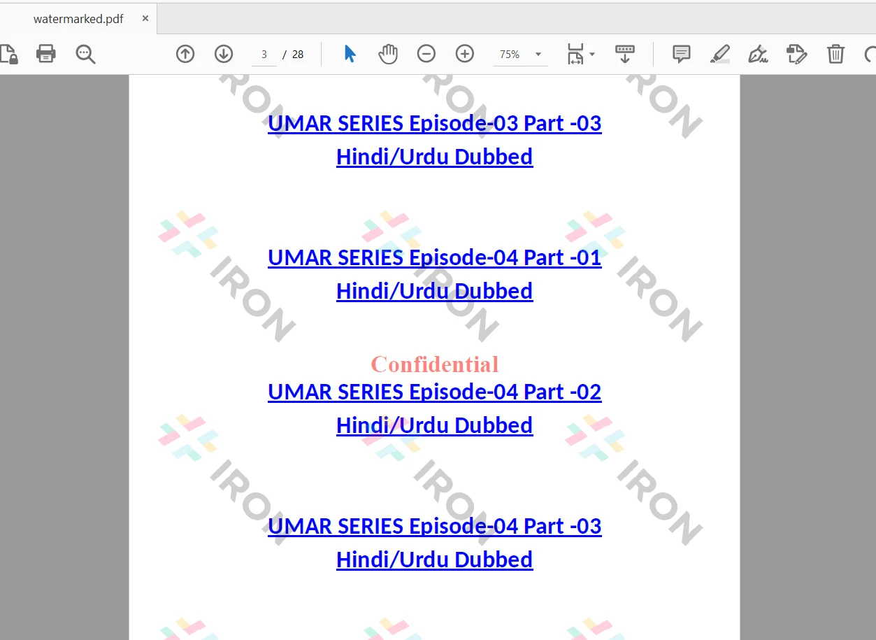 How to Watermark PDF Files in Java, Figure 1: The watermarked PDF file