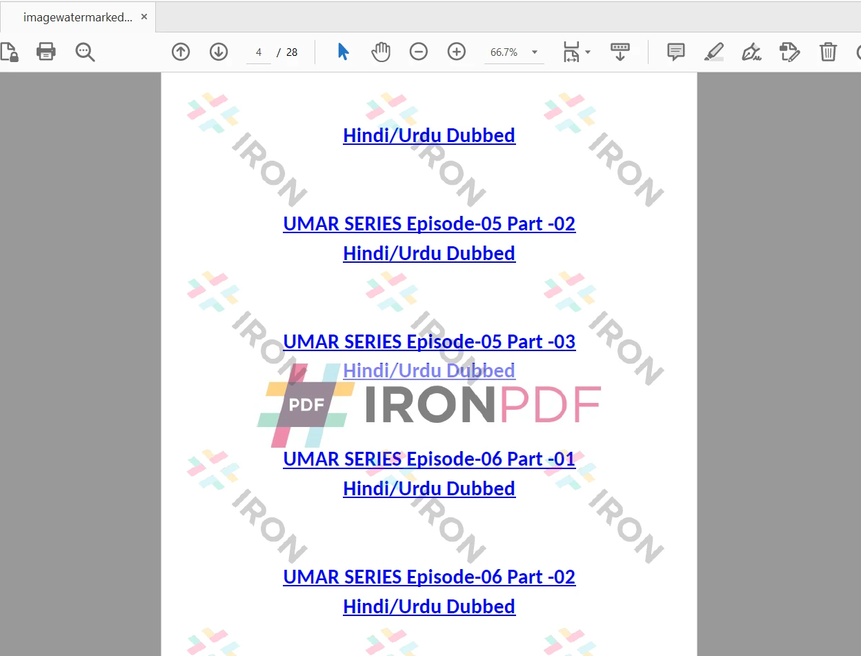 How to Watermark PDF Files in Java, Figure 2: The watermarked PDF file