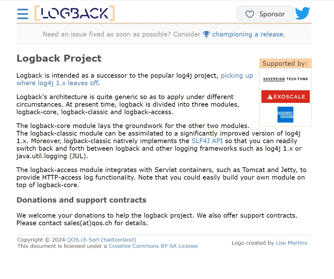 Logback (How It Works For Developers): Figure 1 - Logback