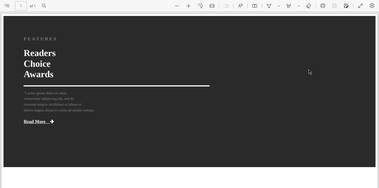 A Comparison Between IronPDF for Java and OpenPDF for Java - Figure 14: HTML to PDF using OpenPDF