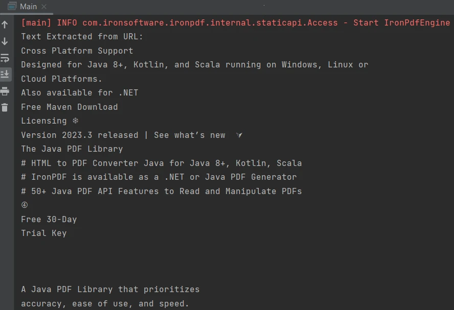 How to Parse PDF in Java (Developer Tutorial), Figure 3: Output