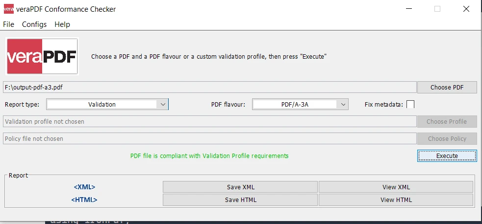 PDFA Library in C# (Comparison List for .NET Developers): Figure 3 - veraPDF