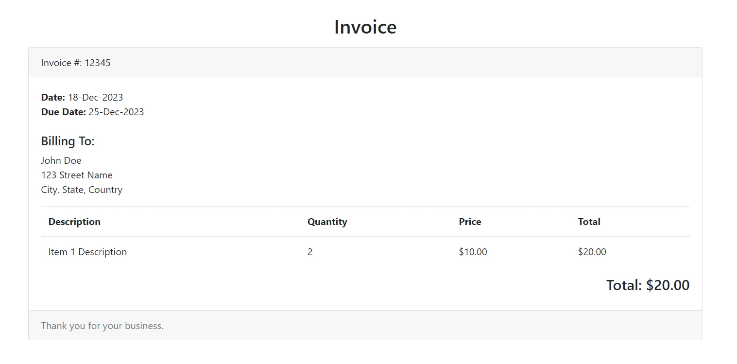 A Comparison Between PDFKit npm & IronPDF For Node.js: Figure 4