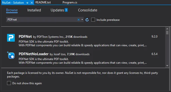 A Comparison Between IronPDF and PDFNet, Figure 7