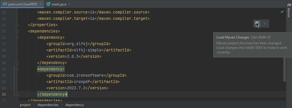 How to Create a PDF Reader in Java, Figure 1: The pom.xml file