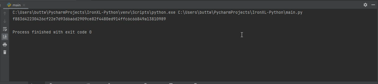 PyCryptodome (How It Works For Developers): Figure 1 - Hashing Output