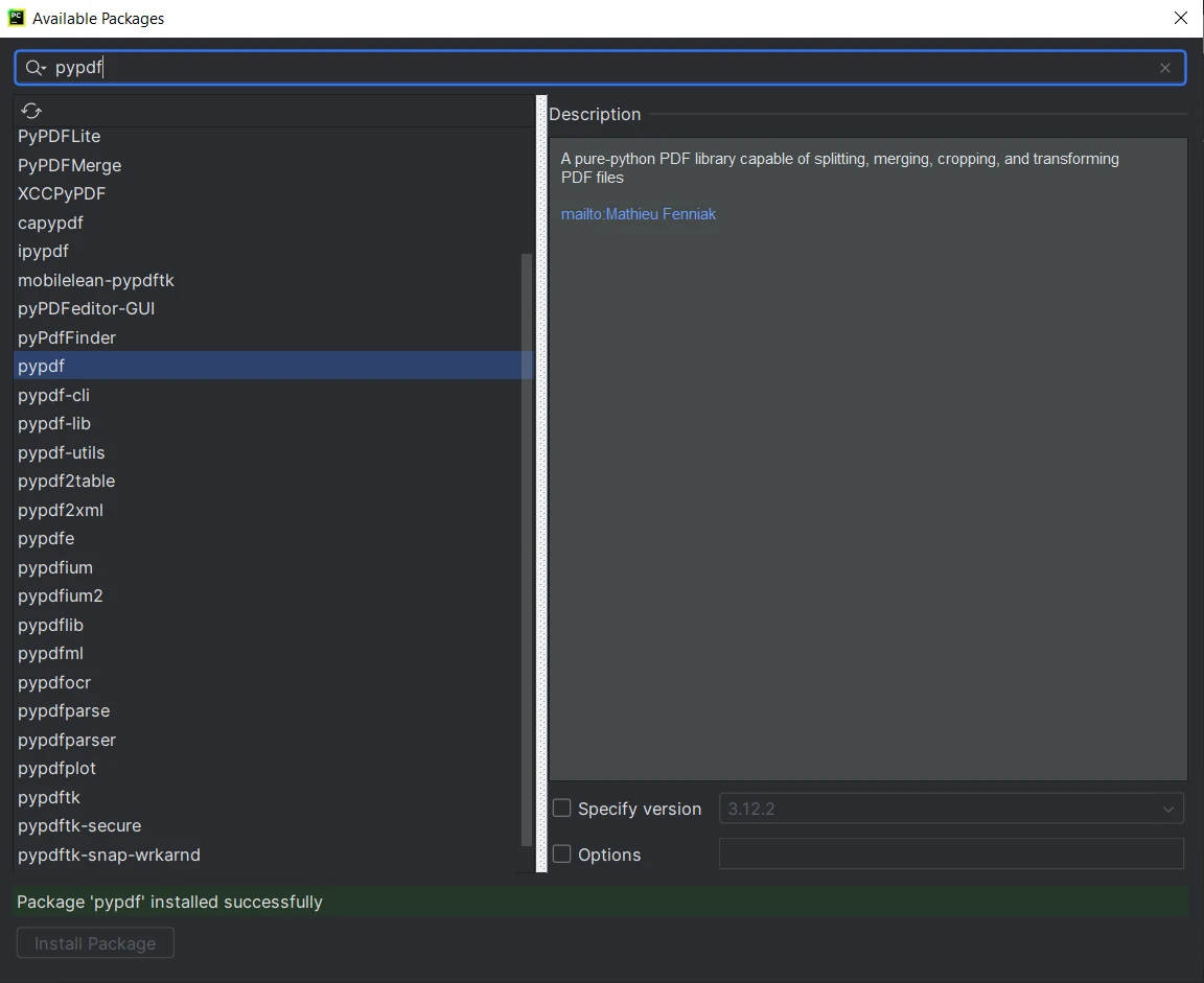 A Comparison Between IronPDF For Python & PyPDF: Figure 4 - PyPDF