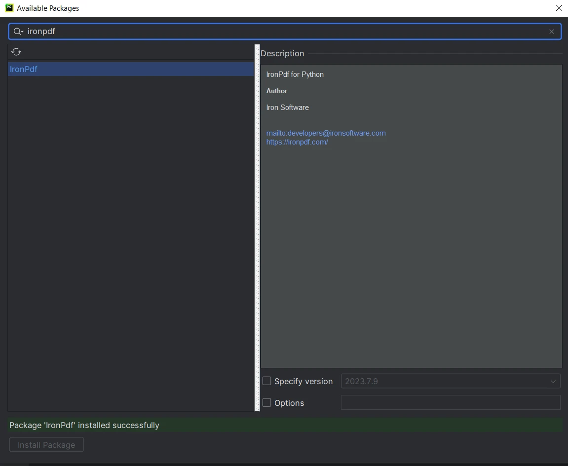 A Comparison Between IronPDF For Python & PyPDF: Figure 5 - IronPDF