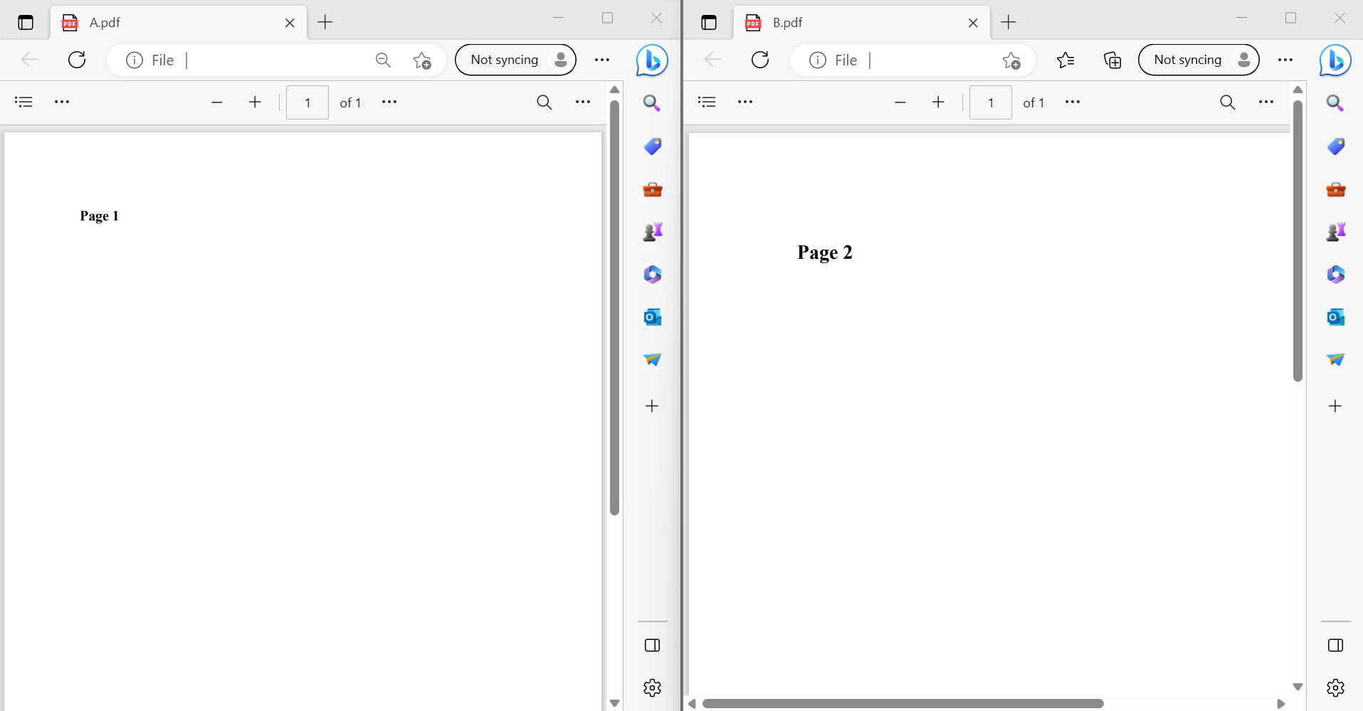 How to Use Python to Combine PDFs: Figure 5 - Two separate PDFs, A and B as input