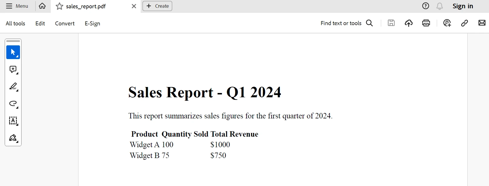 How to Use Python to Create PDF Reports: Figure 5 - Report Output