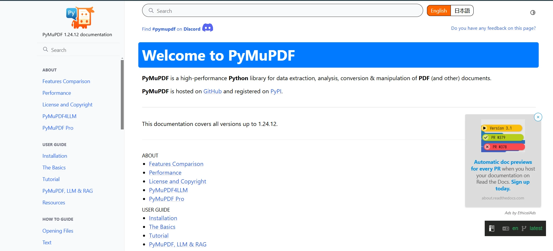 Python PDF Libraries Comparison (Free & Paid Tools): Figure 5 - PyMuPDF