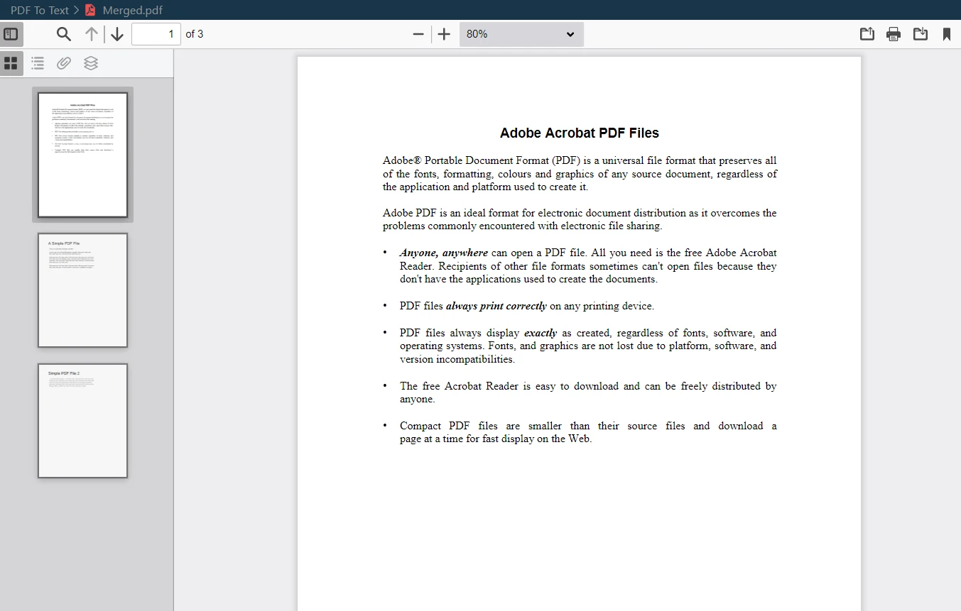 Python PdfWriter (Code Example Tutorial), Figure 2: Merged PDF Output