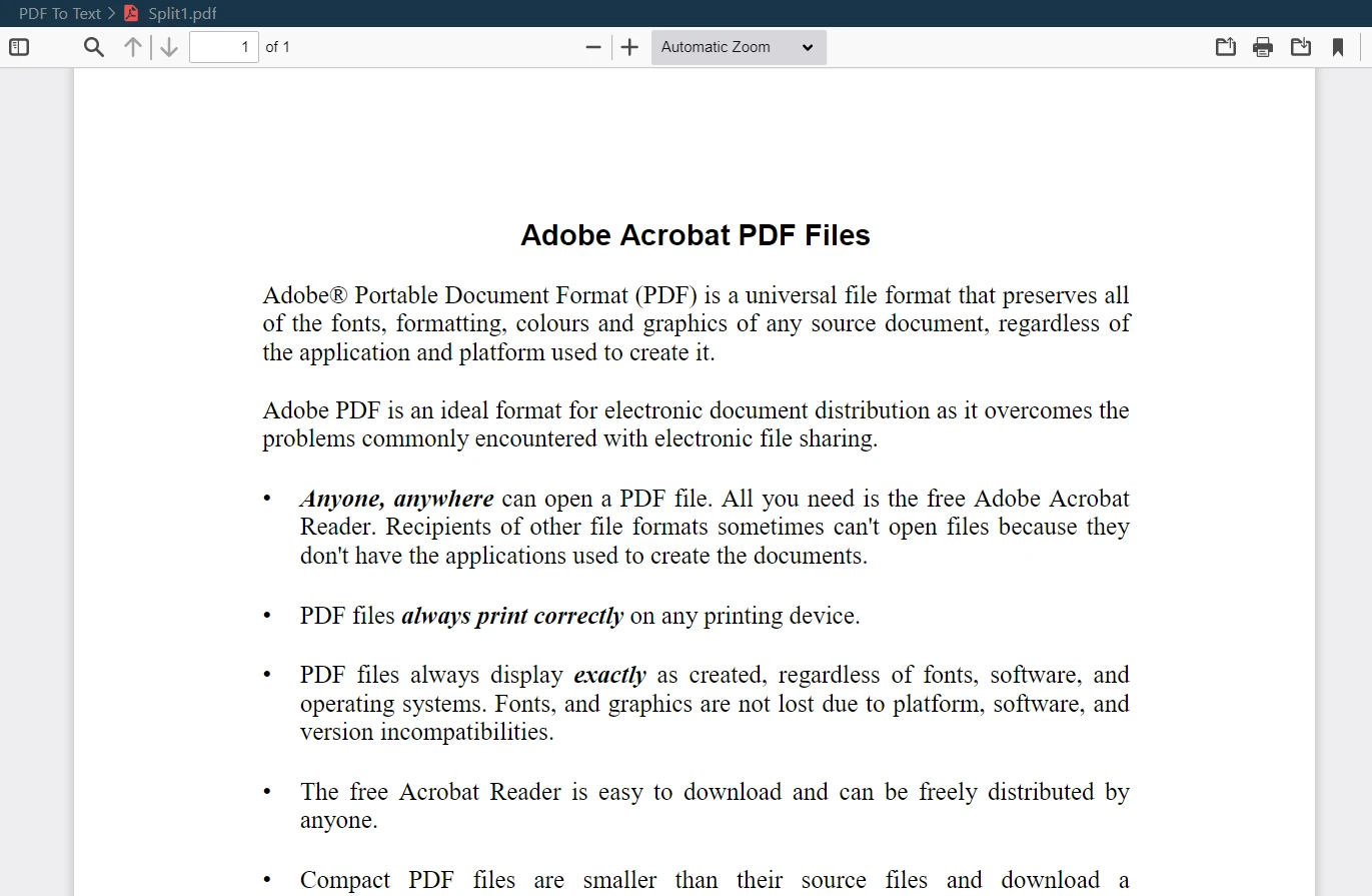 Python PdfWriter (Code Example Tutorial), Figure 3: Split PDF Output