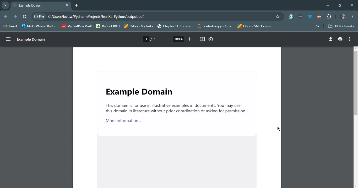 Python Requests Library (How It Works For Developers): Figure 7 - PDF Output