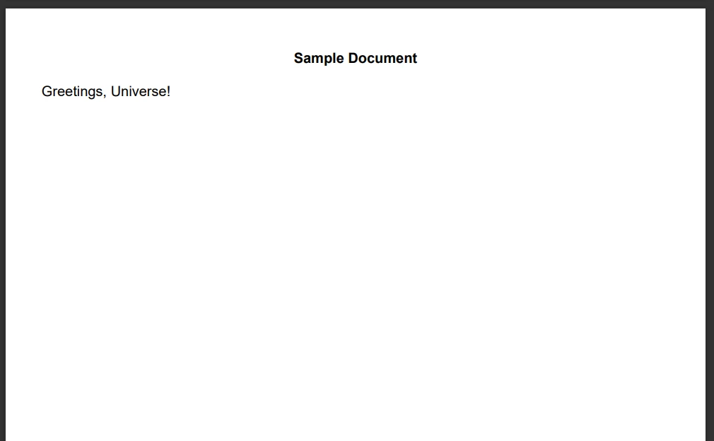 A Comparsion Between Report .NET & IronPDF: Figure 8 - Output: Editing existing PDF using IronPDF