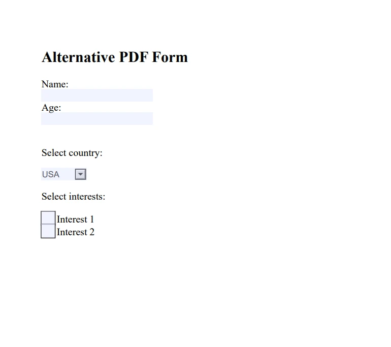 A Comparsion Between Report .NET & IronPDF: Figure 9 - Output PDF: Generating PDF forms using IronPDF