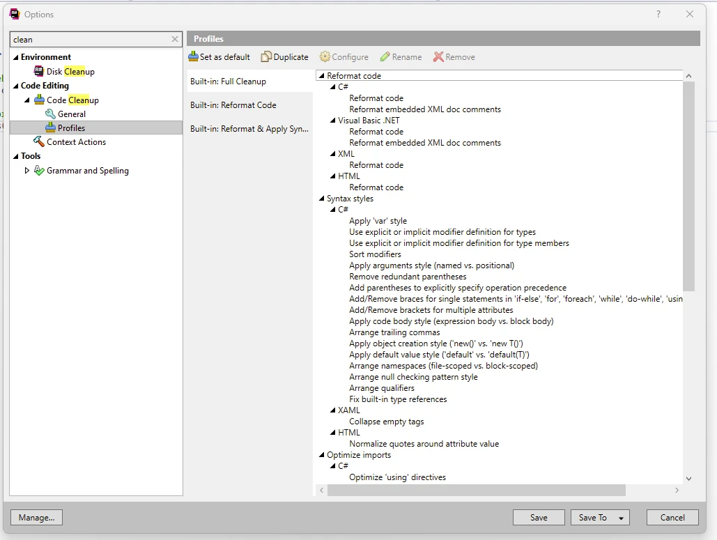 ReSharper C# (How It Works For Developers): Figure 3 - ReSharper Options