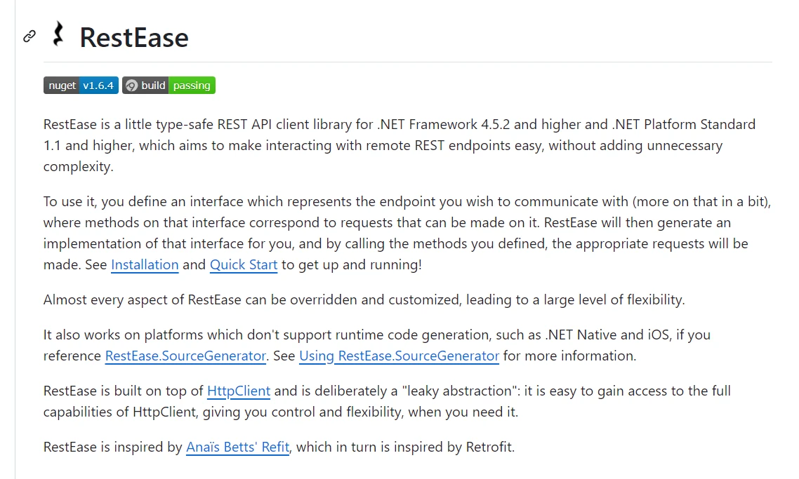 RestEase C# (How It Works For Developers): Figure 1