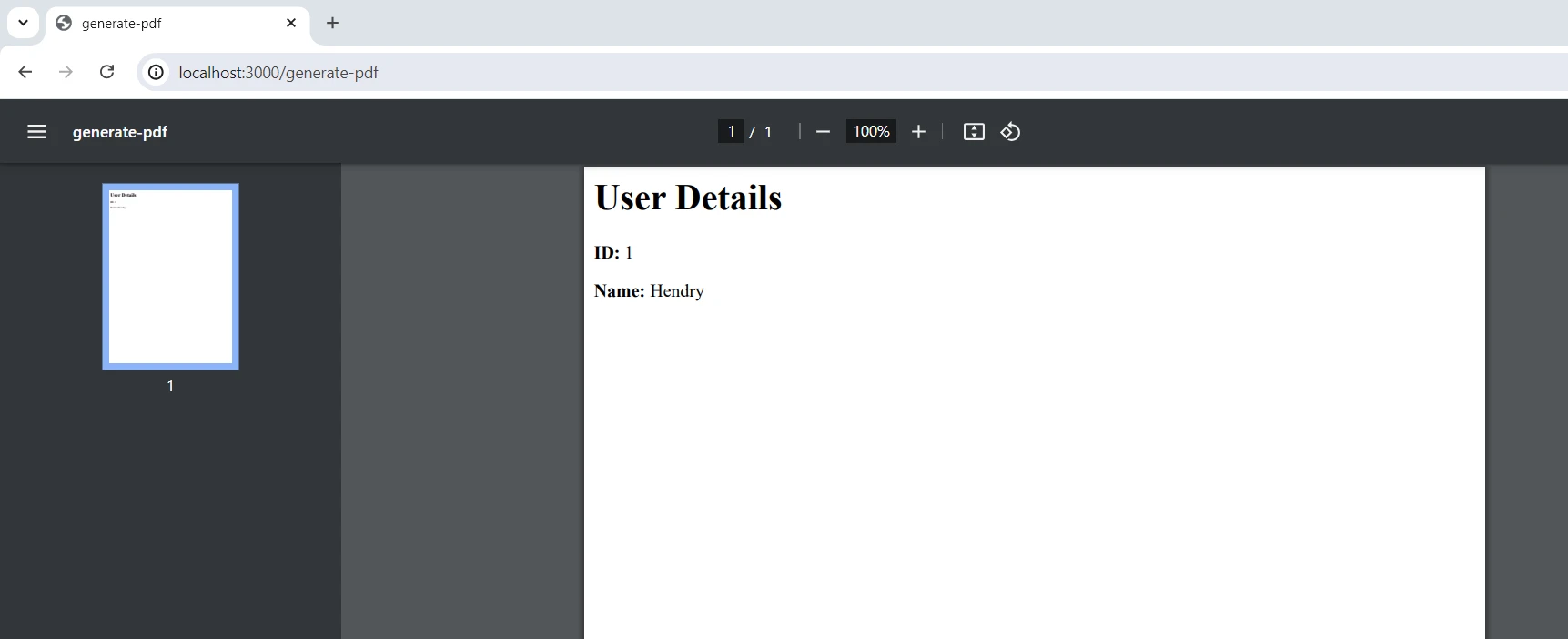 snowpack NPM (How It Works For Developers): Figure 6 - PDF Output