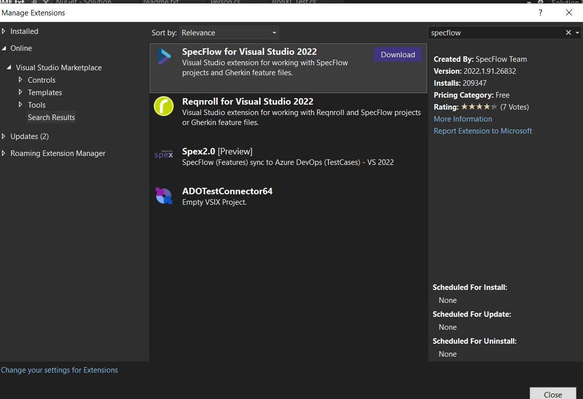 Specflow C# (How It Works For Developers): Figure 1