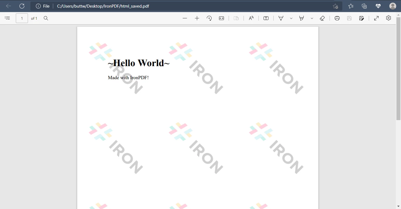 A Comparison of IronPDF and Spire.PDF for Java: Figure 9